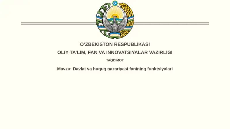 Davlat va huquq nazariyasining mohiyati 1