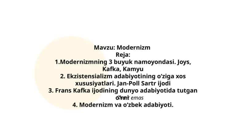 Modernizm 1