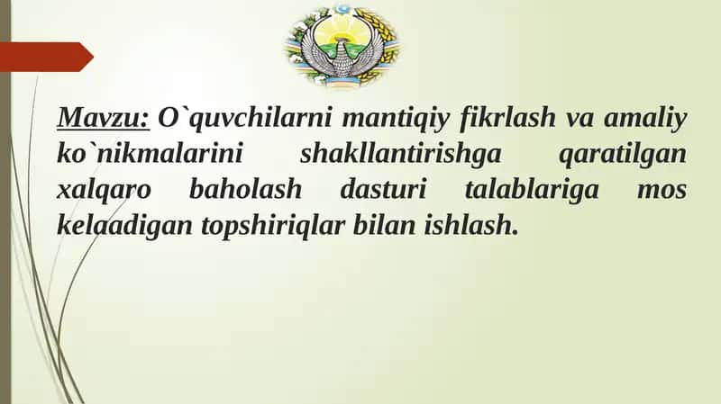 Mantiqiy fikrlash va amaliy ko`nikmalarini shakllantirish 1