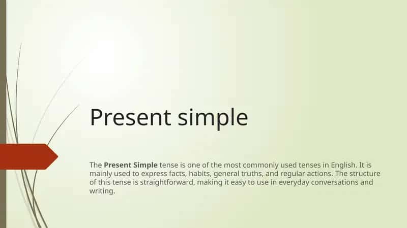 Present simple 1