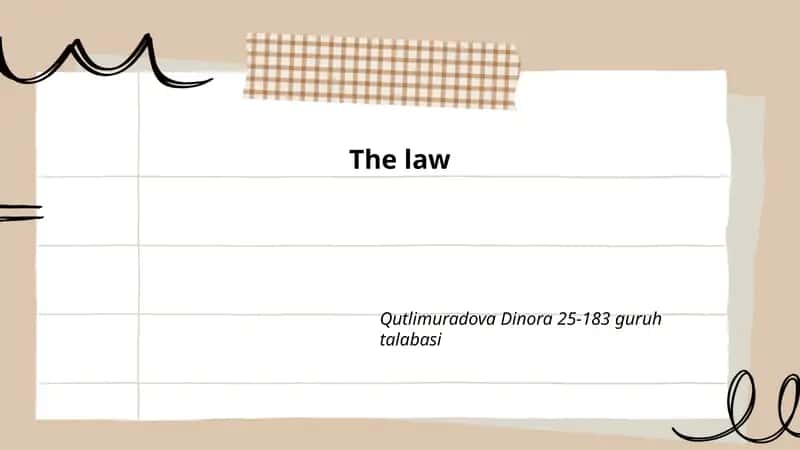 The Law 1