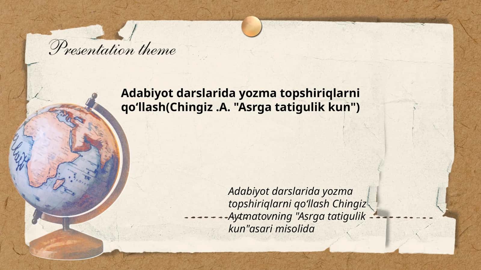 Asrga tatigulik kun 1