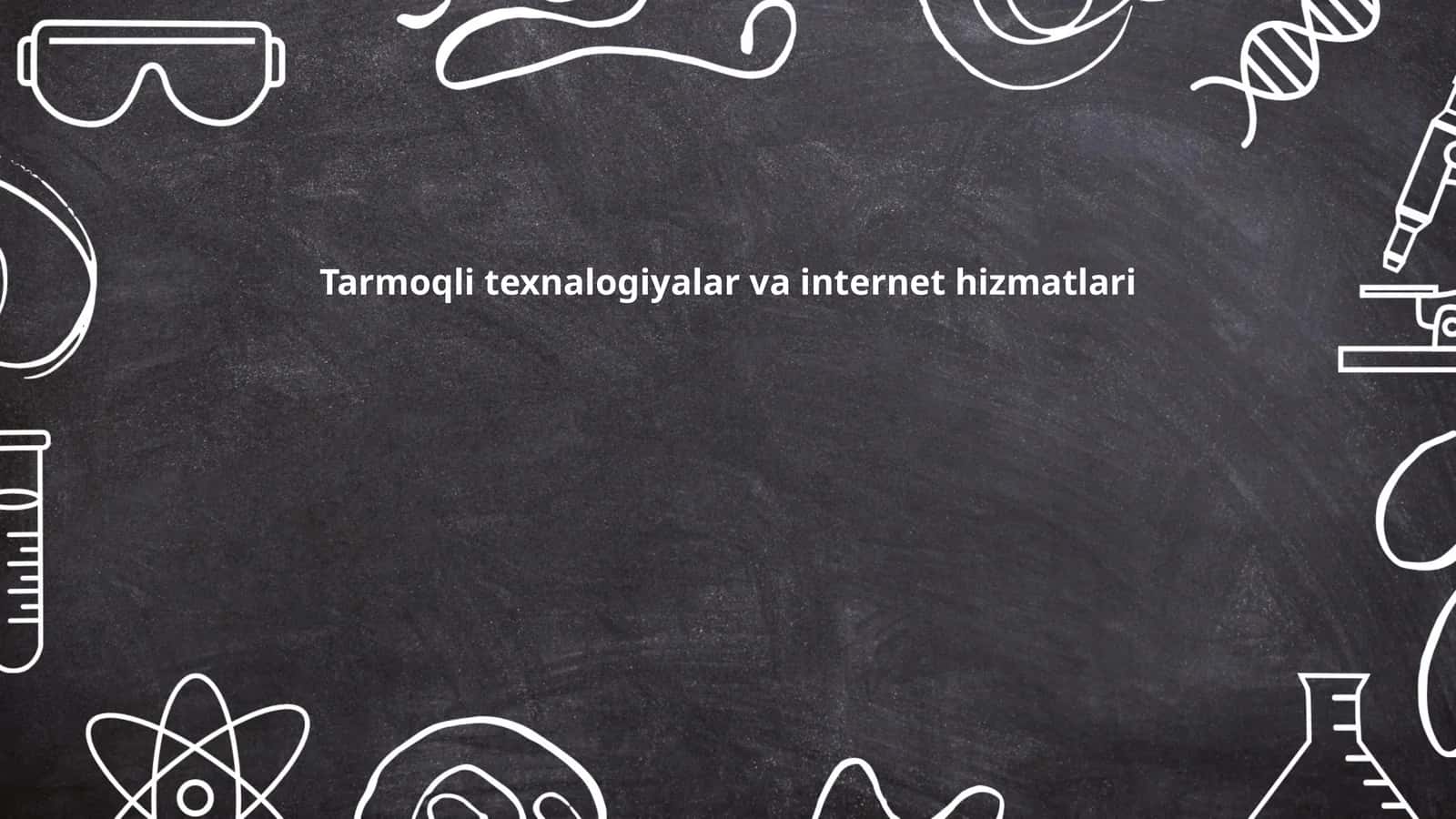 Tarmoqli texnologiyalar tarixi 1