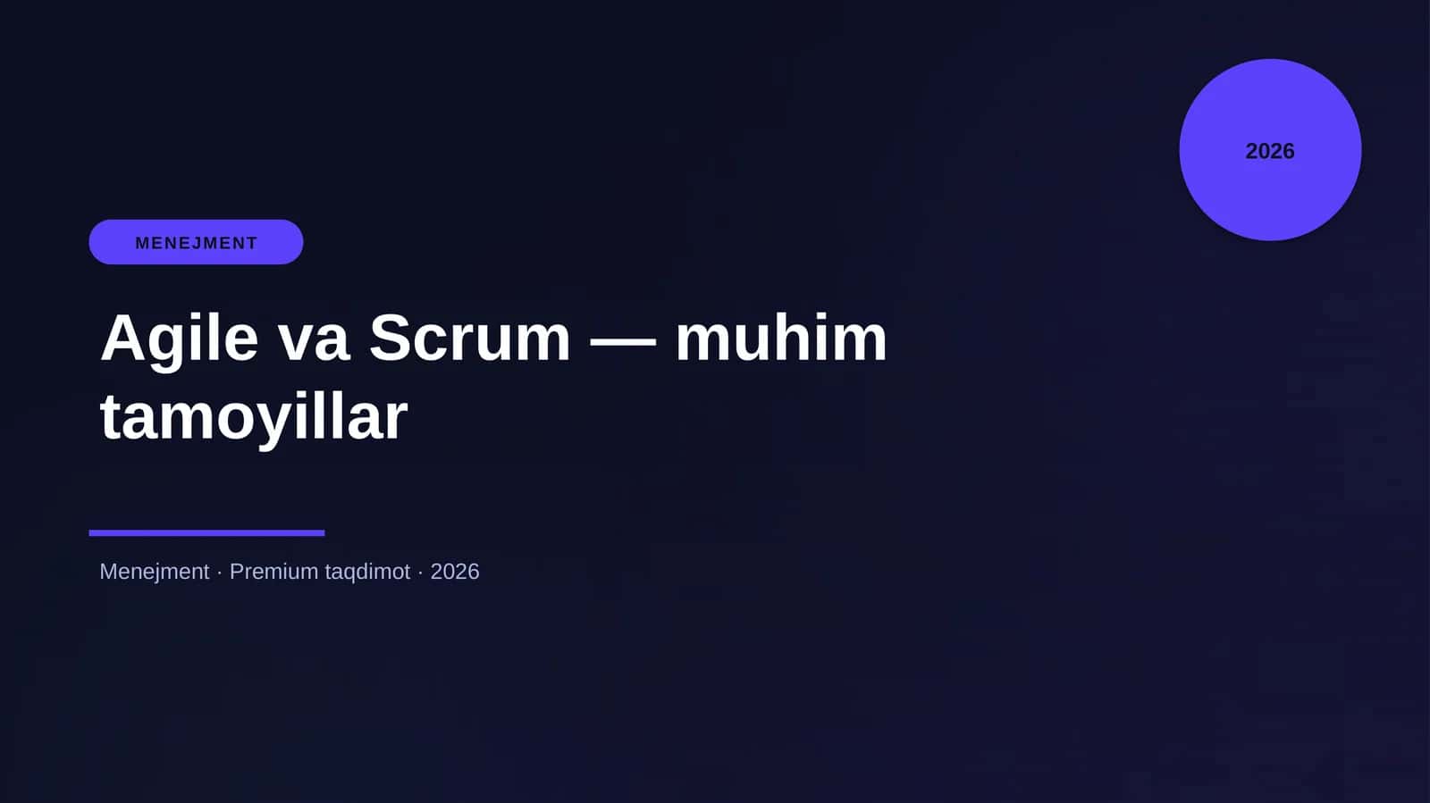 Agile va Scrum — muhim tamoyillar 1