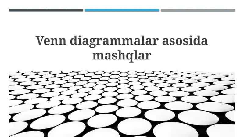 Venn Diagrammalari: Asoslar va Qo'llanilishi 1