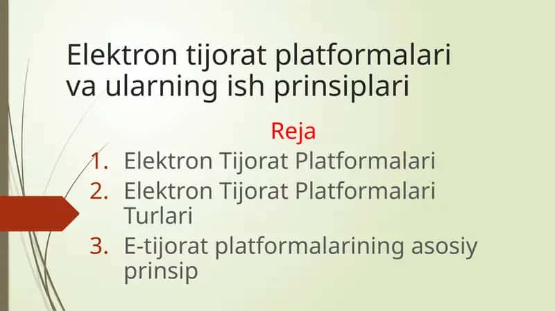 Elektron Tijorat Platformalari va ularning ish prinsiplari 1