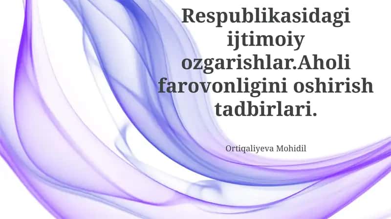 Aholining farovonligini oshirish chora-tadbirlari 1