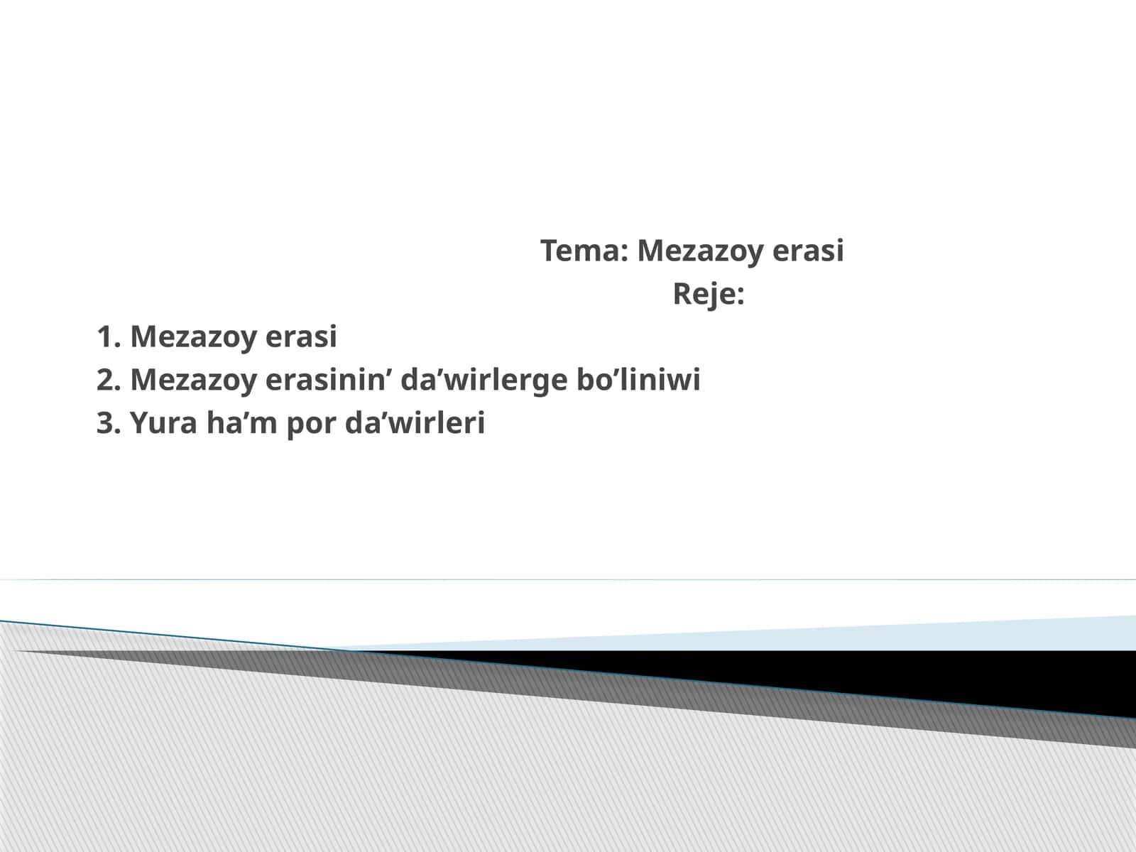 Mezazoy erasi 1
