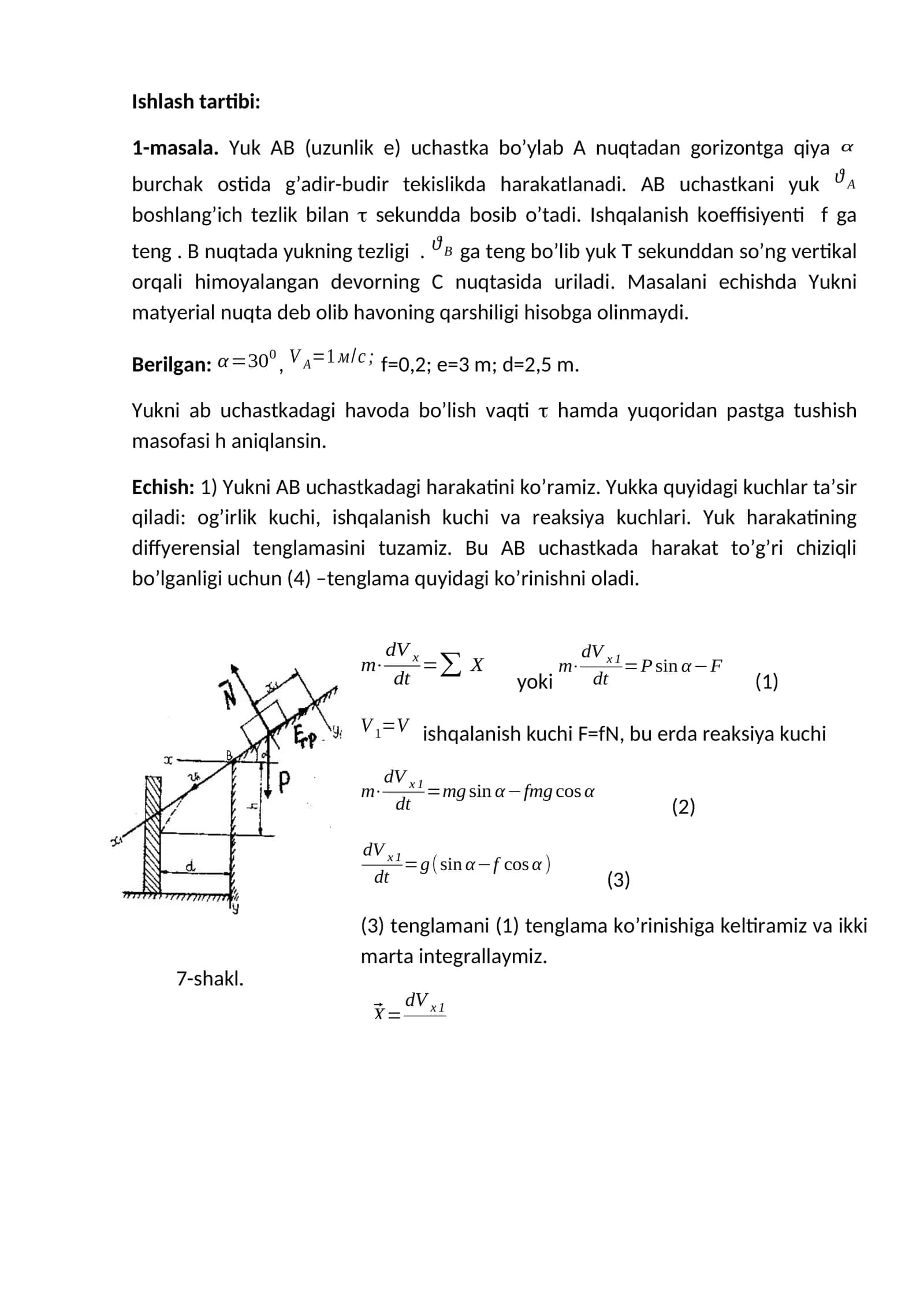 Yukni AB Uchastkadagi Harakati 1