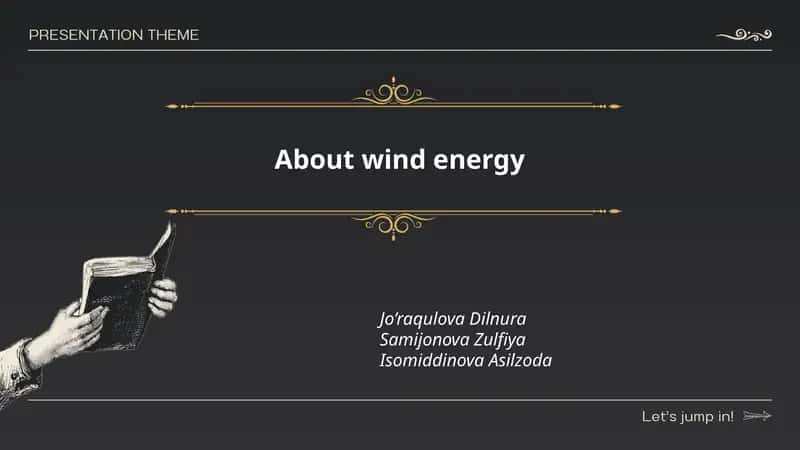 About wind energy 1