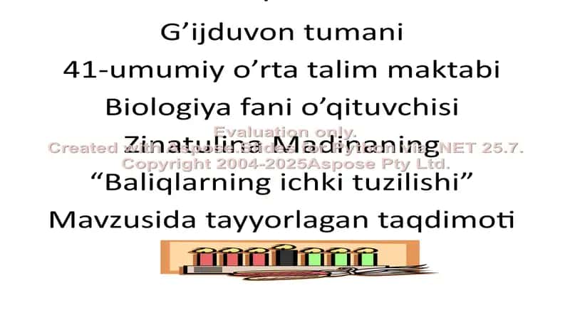 Baliqlarning Ichki Tuzilishi 1