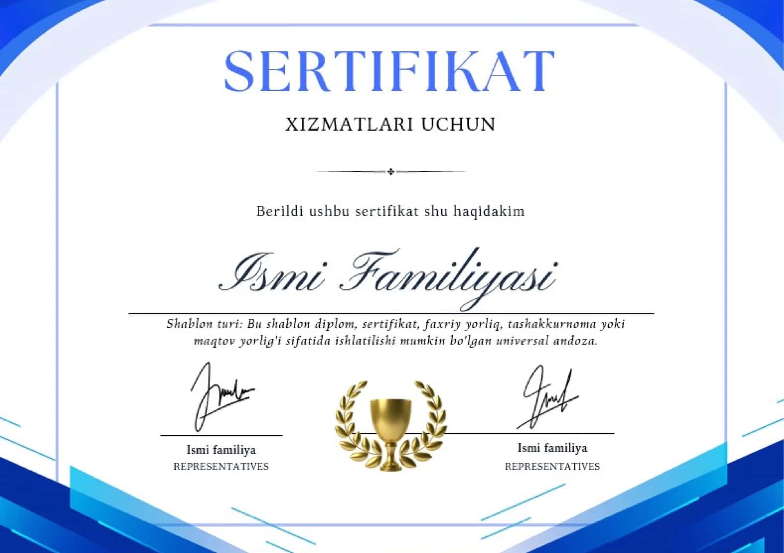 Sertifikat shablonlari 1