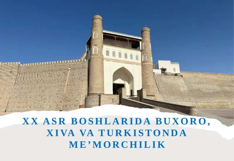 Buxoro, Xiva va Turkiston dame’morchilik 1