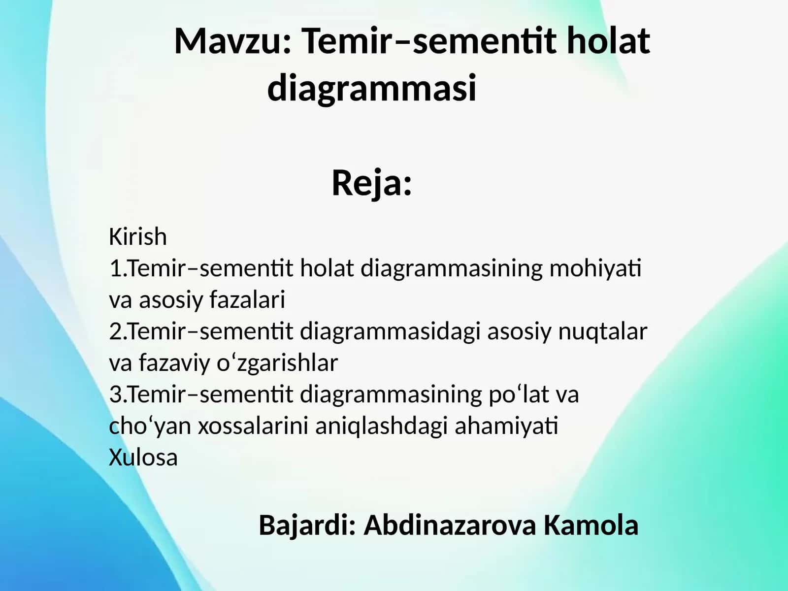 Temir–sementit diagrammasi 1