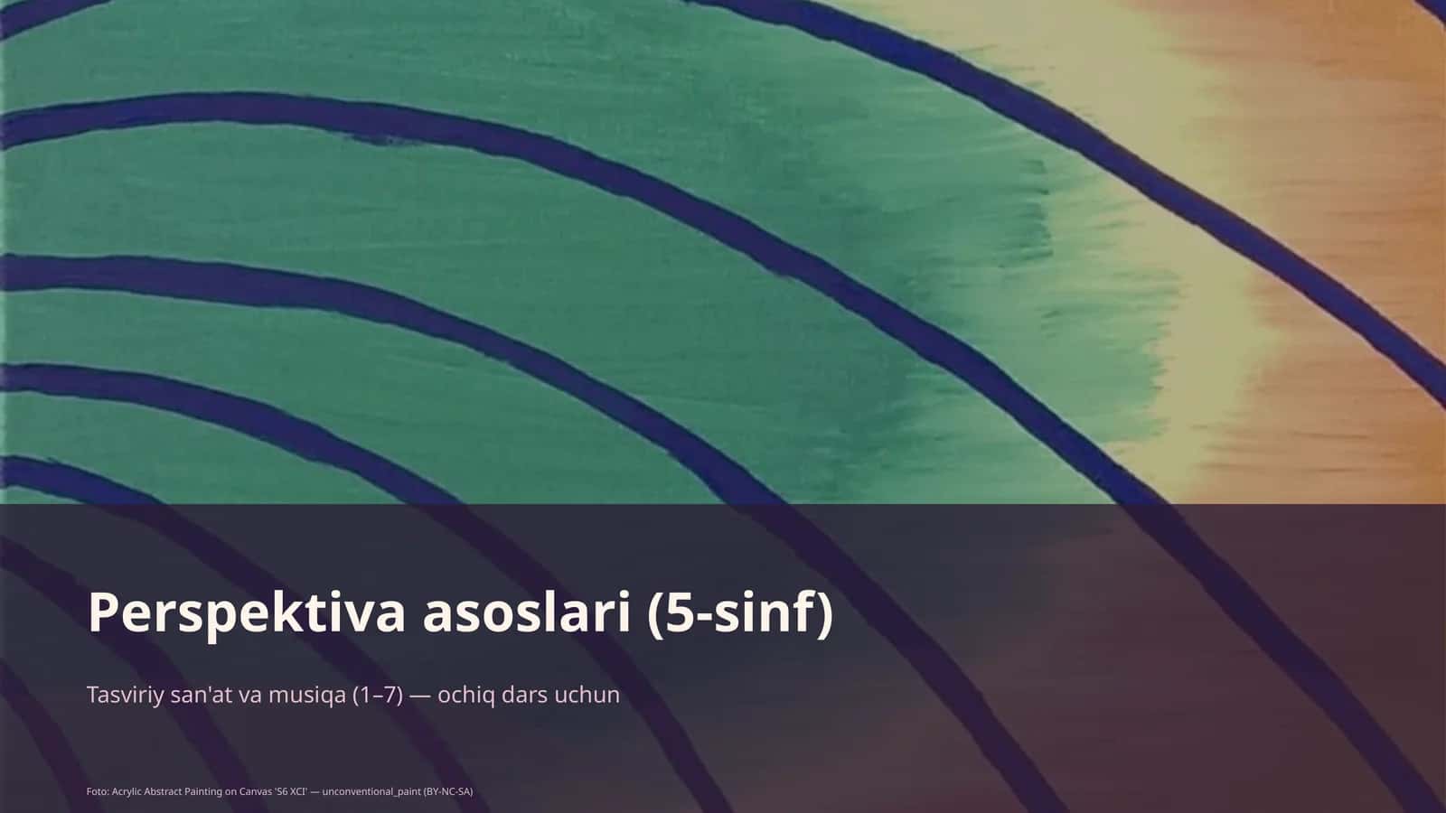 Perspektiva asoslari (5-sinf) 1