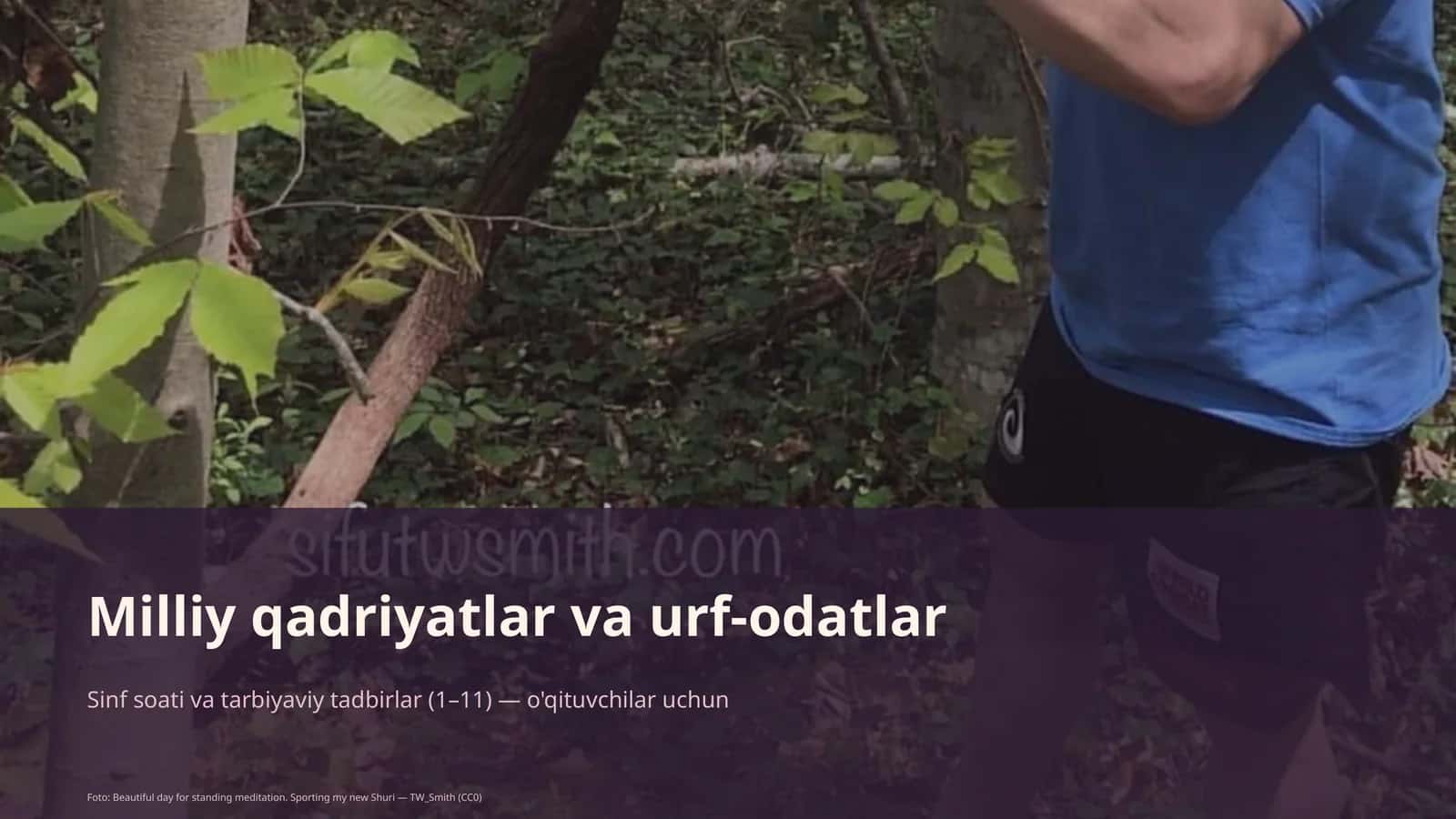 Sinf soati va tarbiyaviy tadbirlar 1