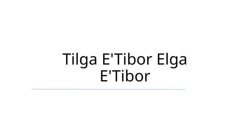 Tilga E'Tibor Elga E'Tibor 1