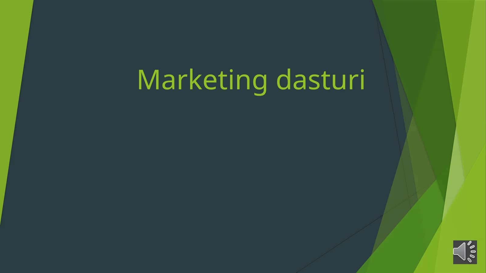 Marketing dasturi 1