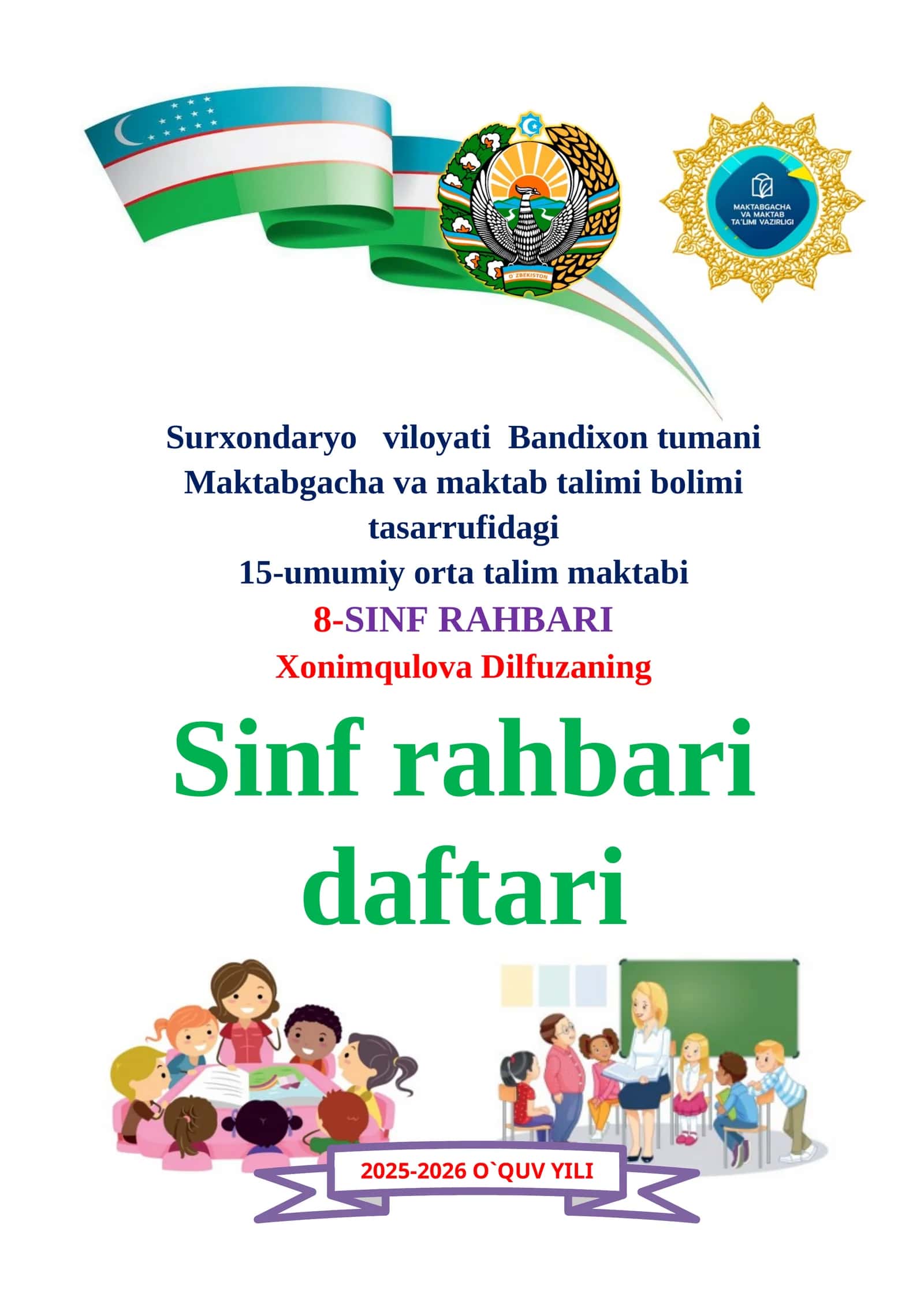 8-SINF RAHBARI Xonimqulova Dilfuzaning 1