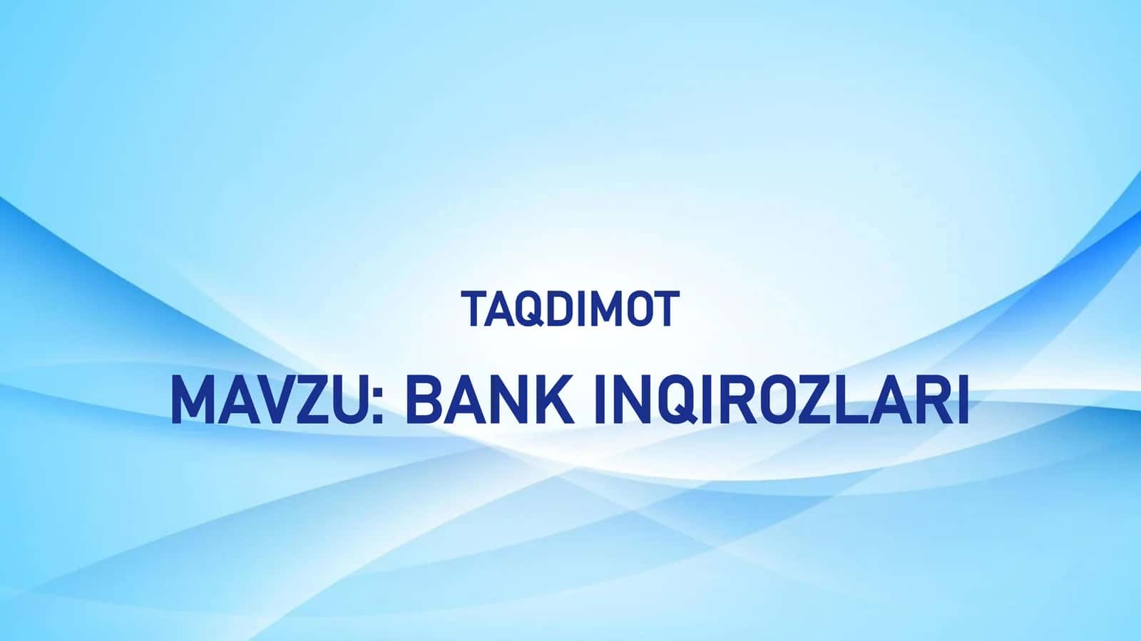 BANK INQIROZLARI 1