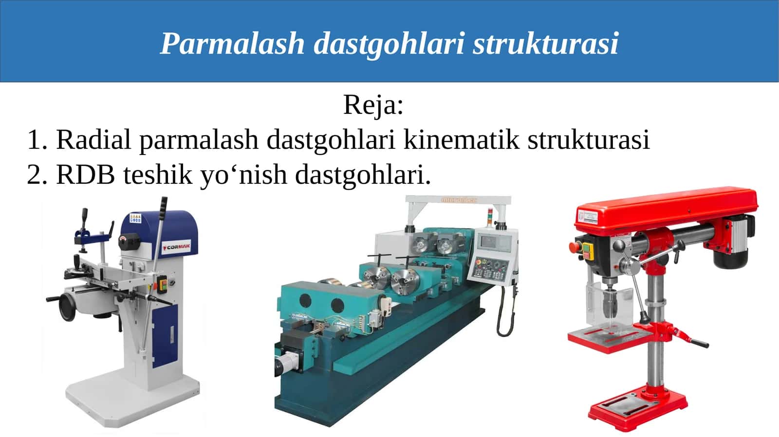Parmalash dastgohlari strukturasi 1