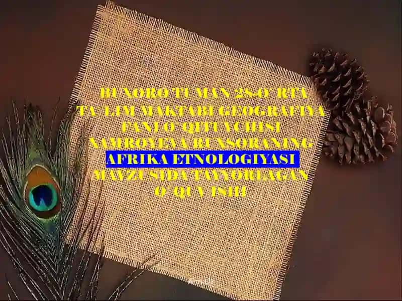 Afrika xalqlarining tarixiy etnologiyasi