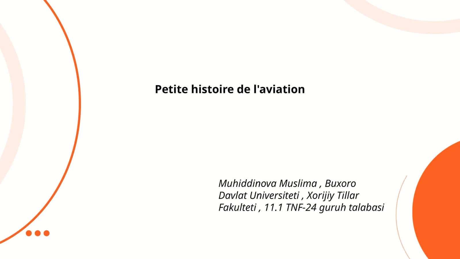 Petite histoire de l'aviation 1