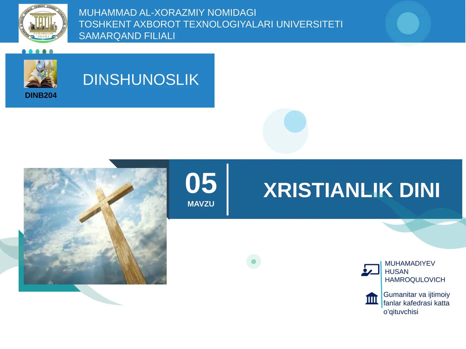 Xristianlik Dini 1