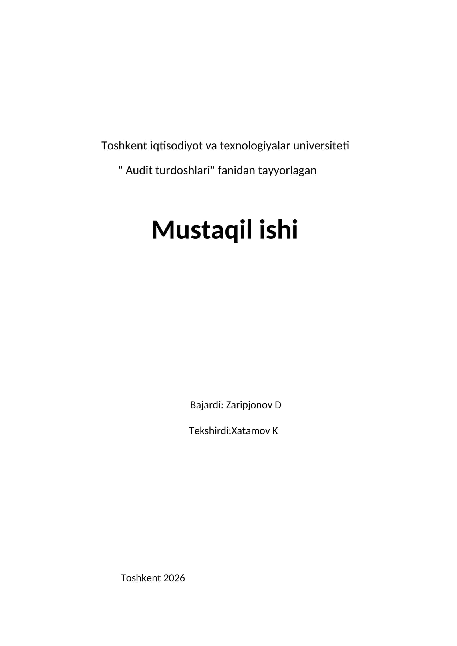 Auditorlik tanlashning mazmuni va mohiyati 1