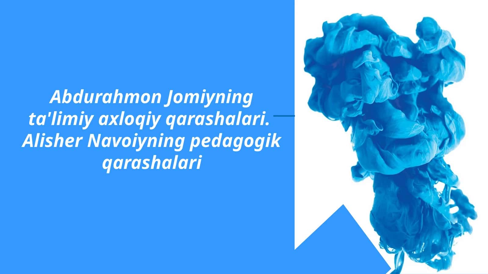 Abdurahmon Jomiyning ta'limiy axloqiy qarashlari 1