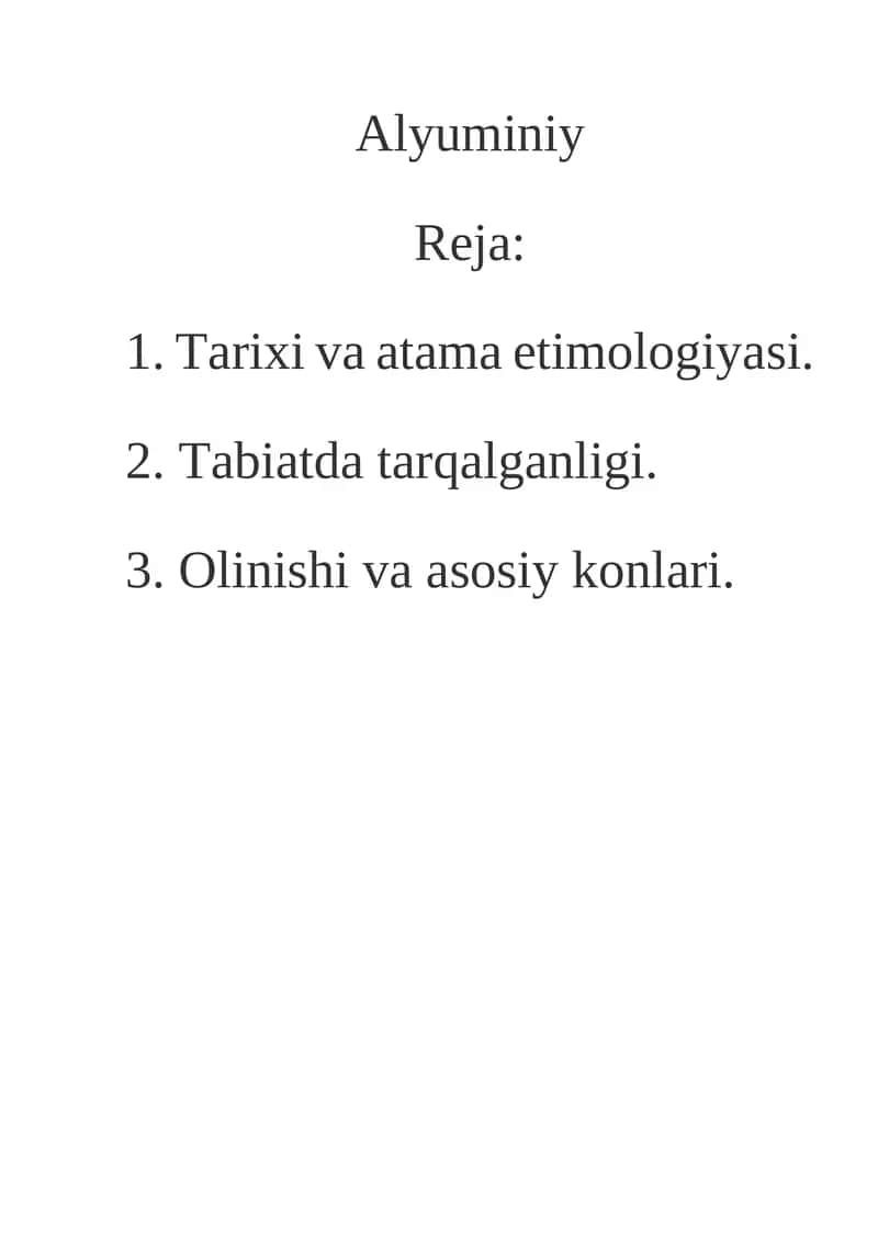 Alyuminiy 1