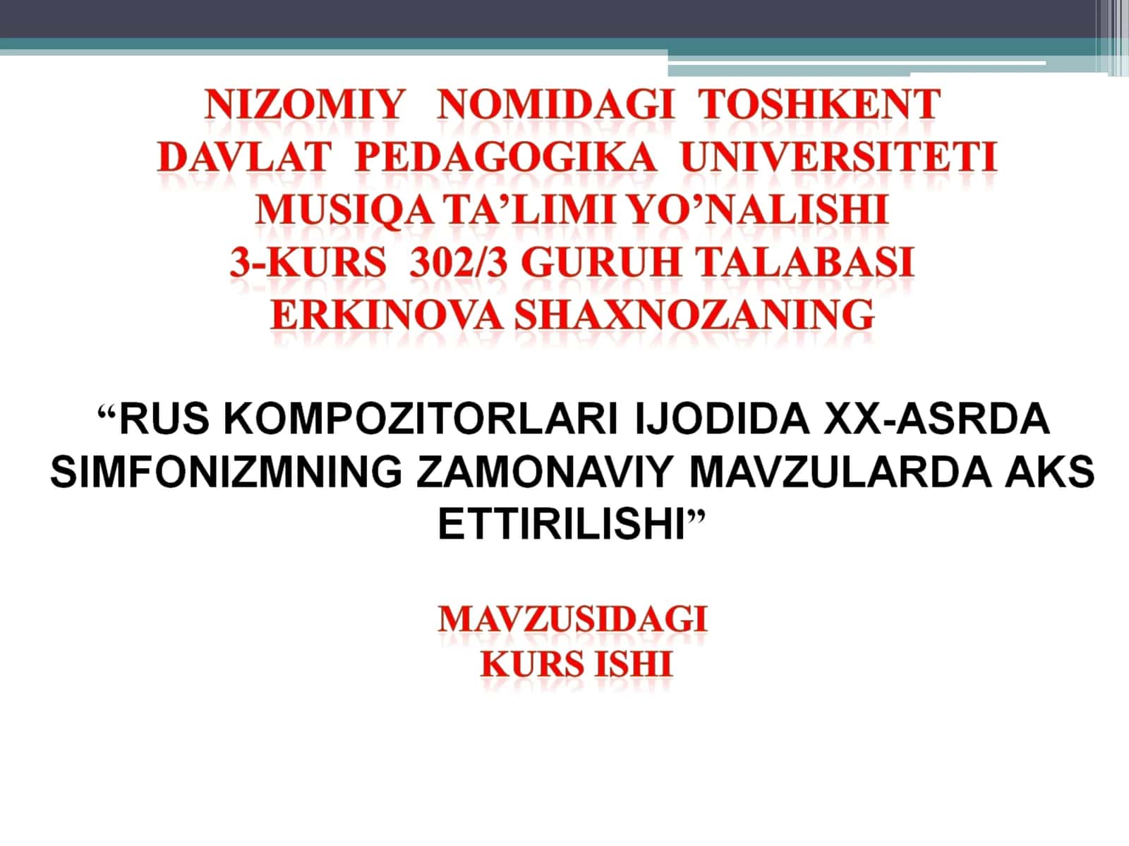 XX ASR RUS MUSIQASINING RIVOJLANISHI TARIXIY BOSQICHLARI 1