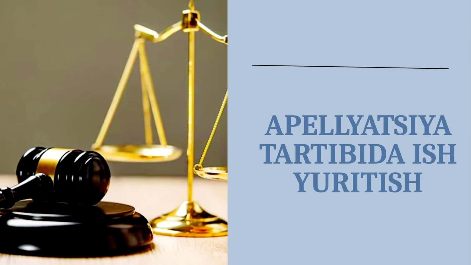 Apellyatsiya Tartibida Ish Yuritish 1