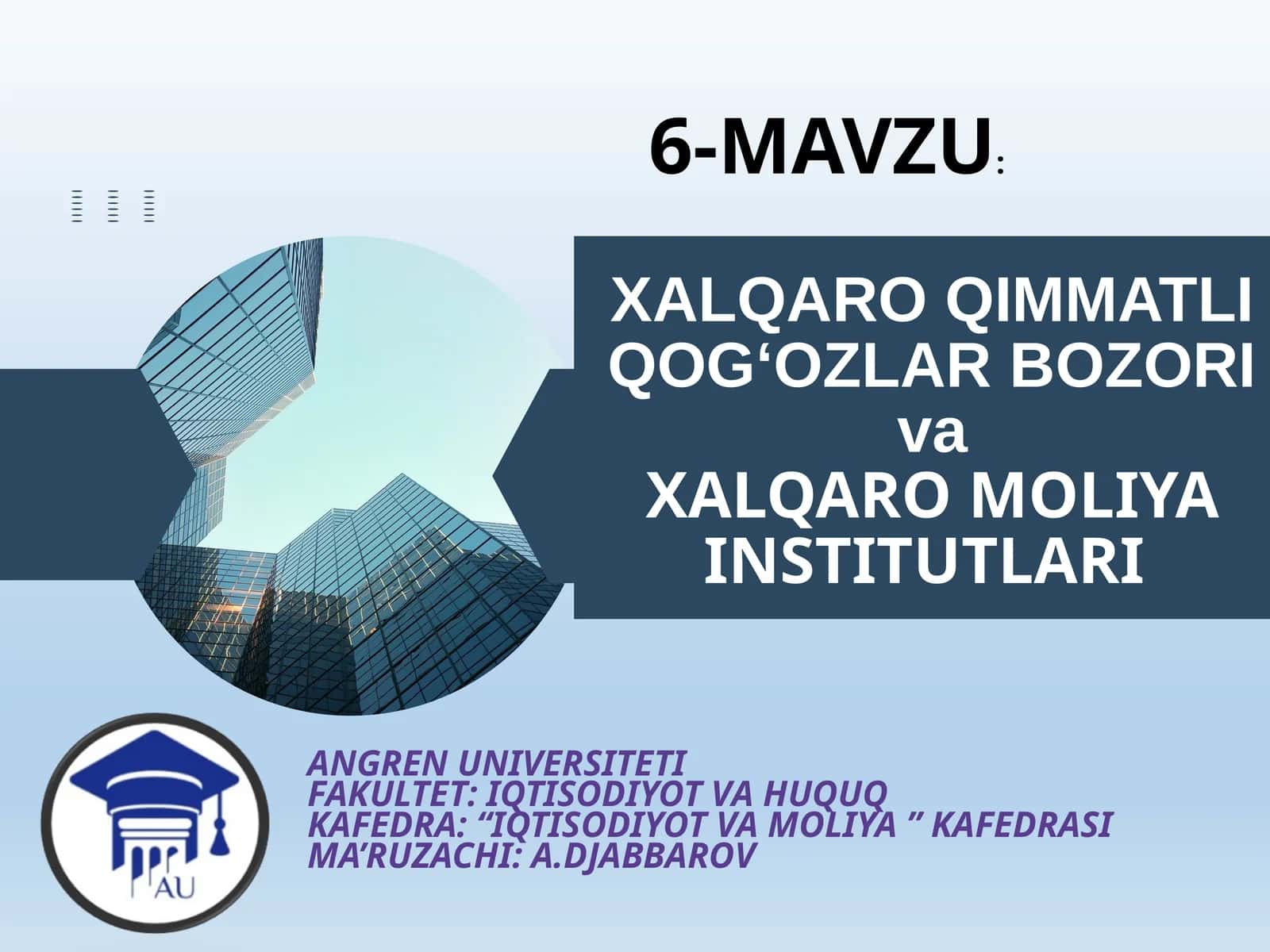 XALQARO QIMMATLI QOG‘OZLAR BOZORI 1