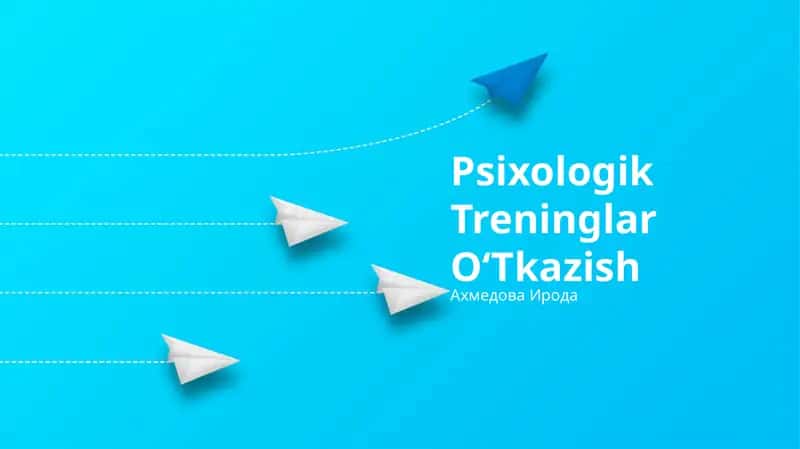 Psixologik Treninglar OʻTkazish 1