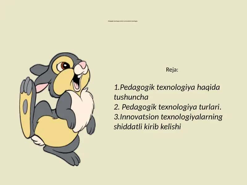 Pedagogik Texnologiya 1