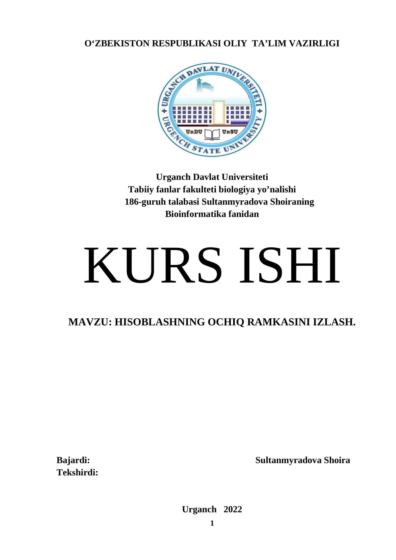 HISOBLASHNING OCHIQ RAMKASINI IZLASH 1