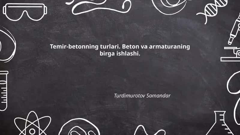 Temir-betonning turlari 1