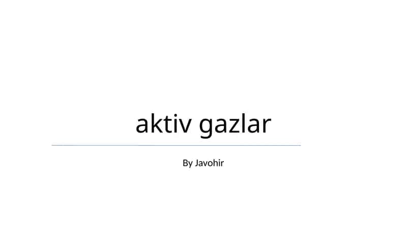 aktiv gazlar 1