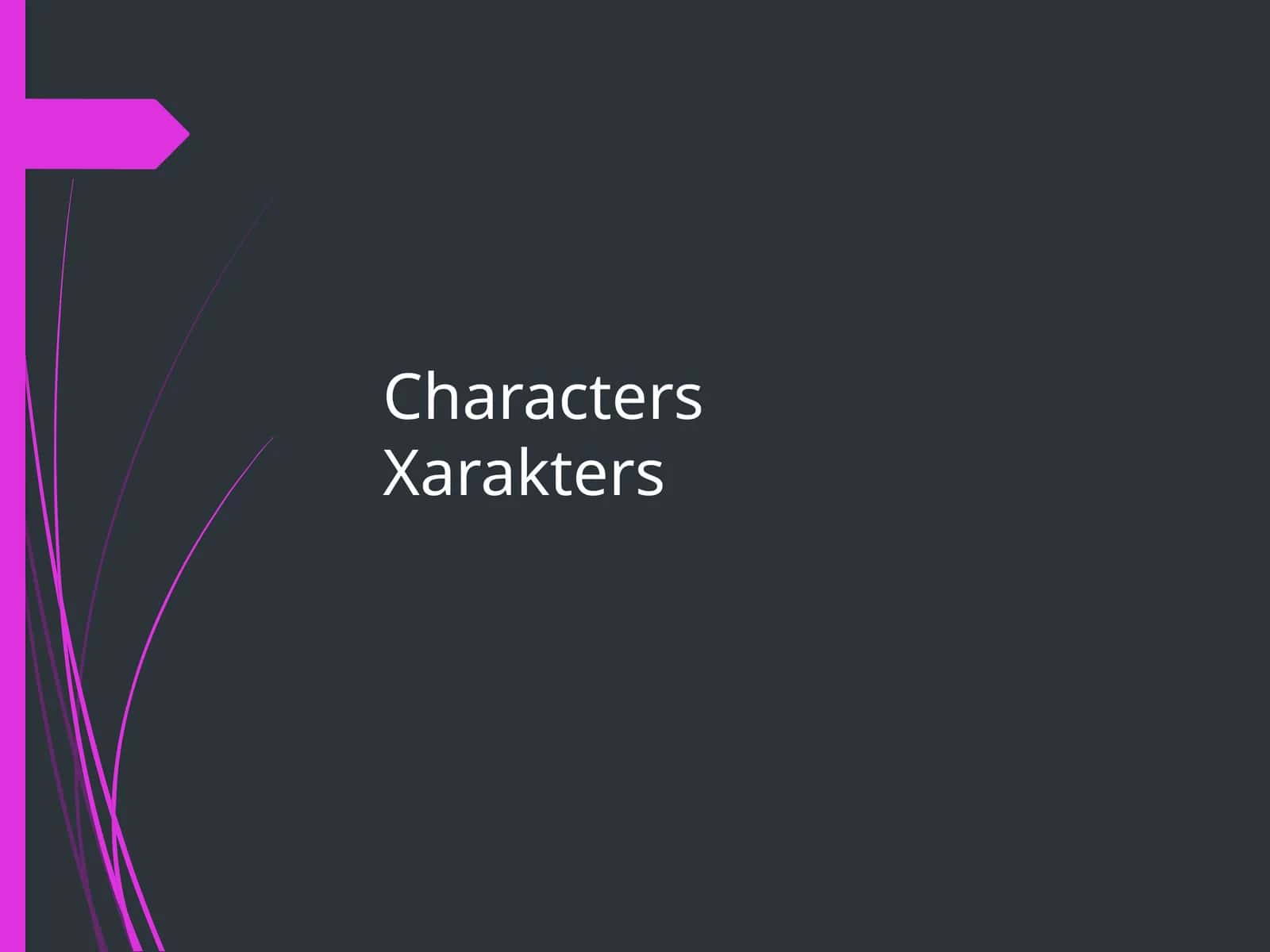 CharactersXarakters 1