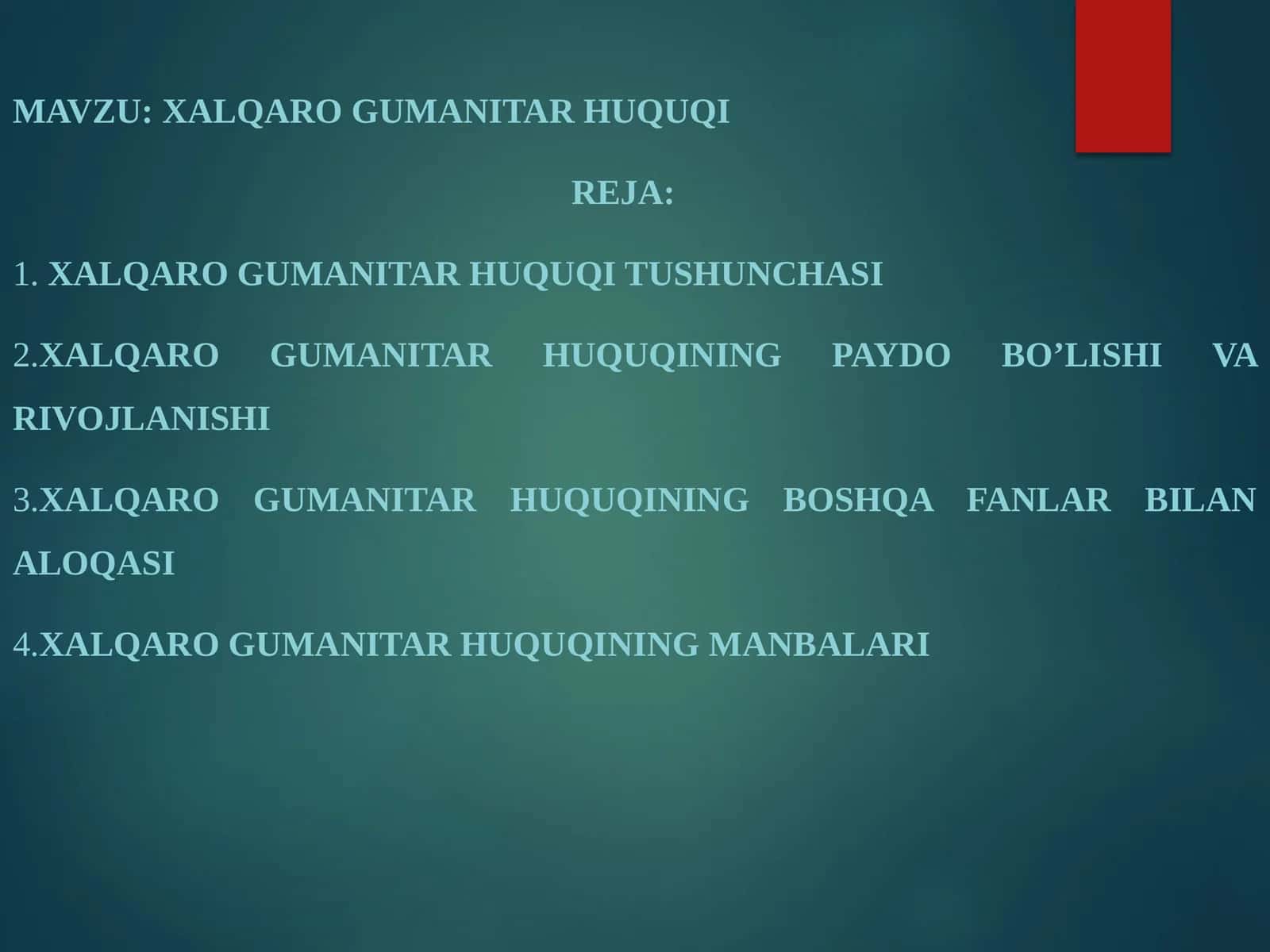 XAlqaro gumanitar huquqi 1