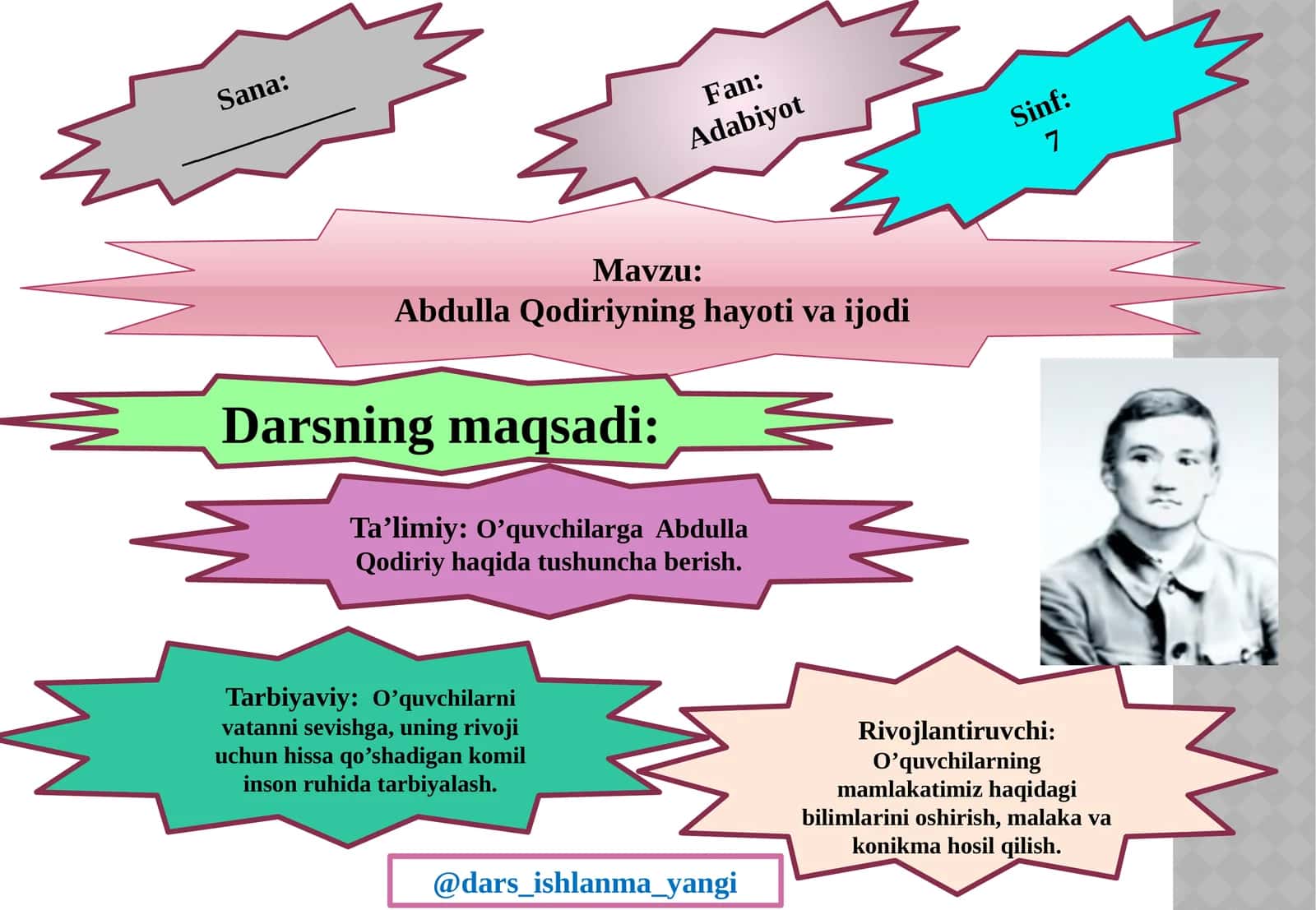 Abdulla Qodiriyning hayoti va ijodi 1