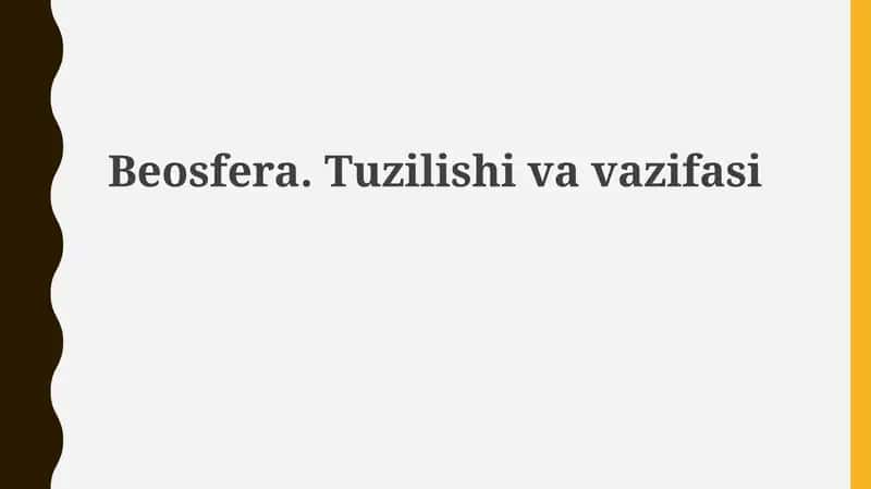 Beosfera.Tuzilishivavazifasi 1