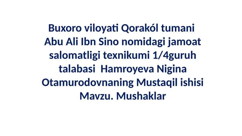 Mushaklar 1