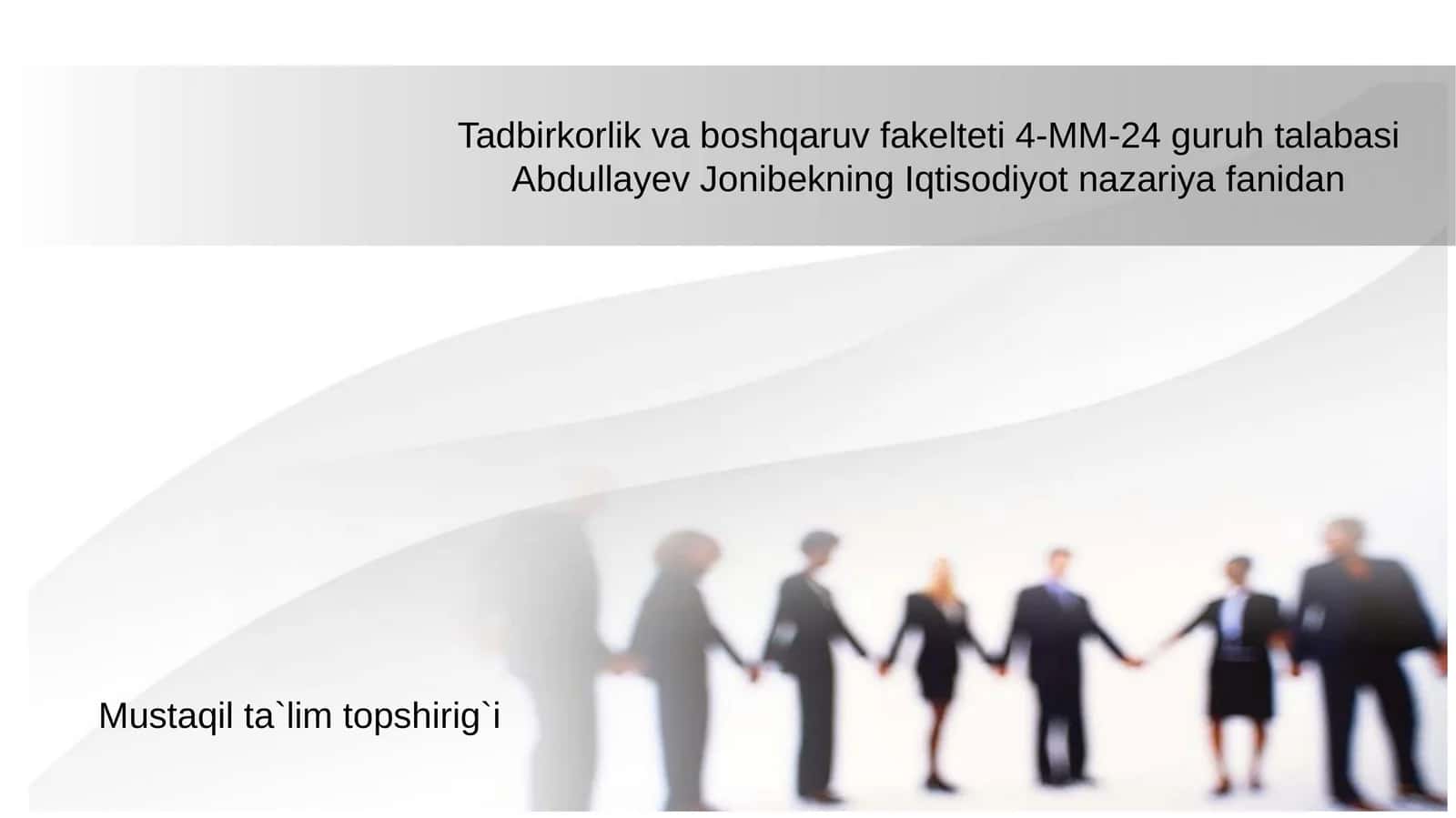 Tadbirkorlik va boshqaruv fakelteti 1