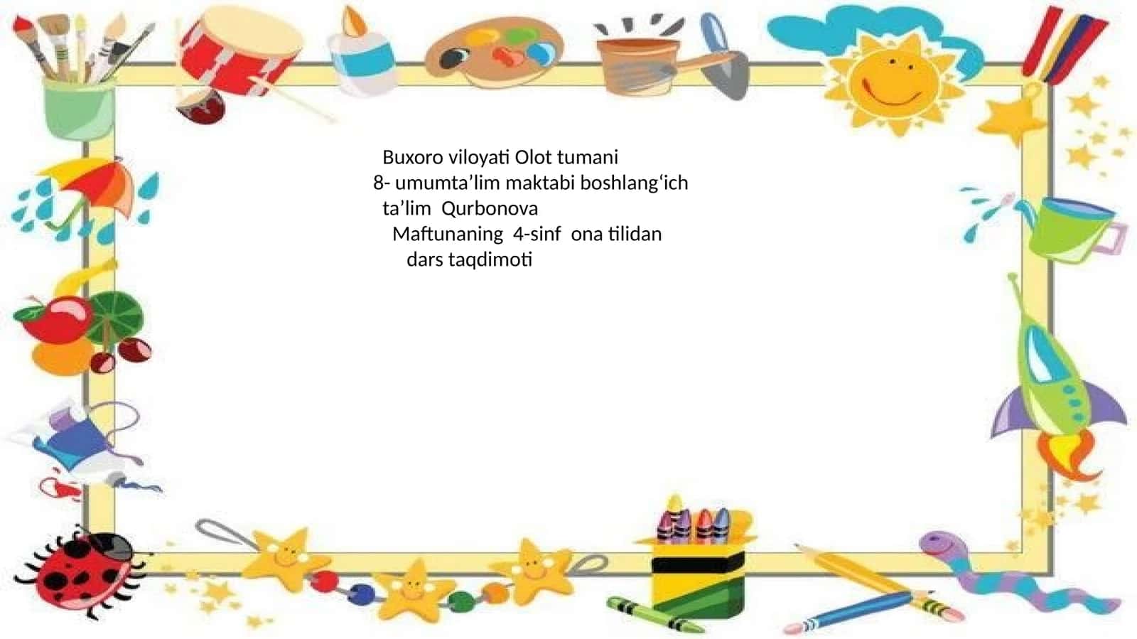 4-sinf ona tilidan dars taqdimoti 1