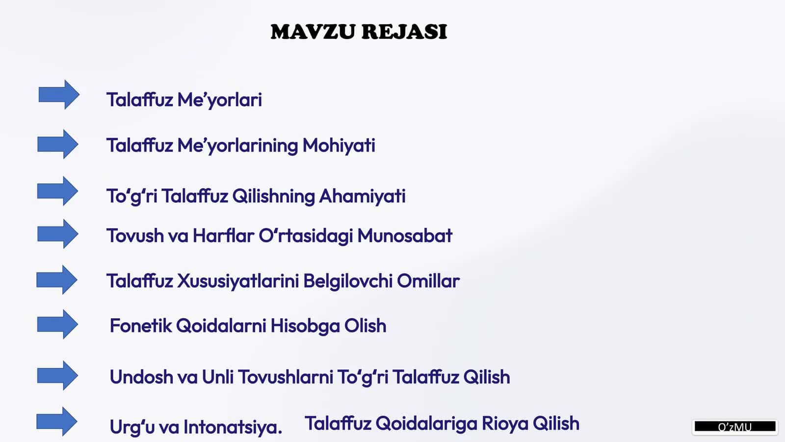 Talaffuz Meyorlari 1