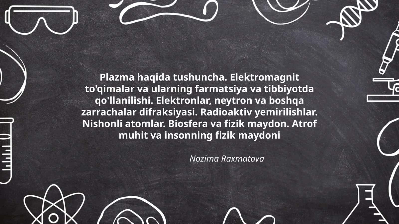 Plazma haqida tushuncha 1