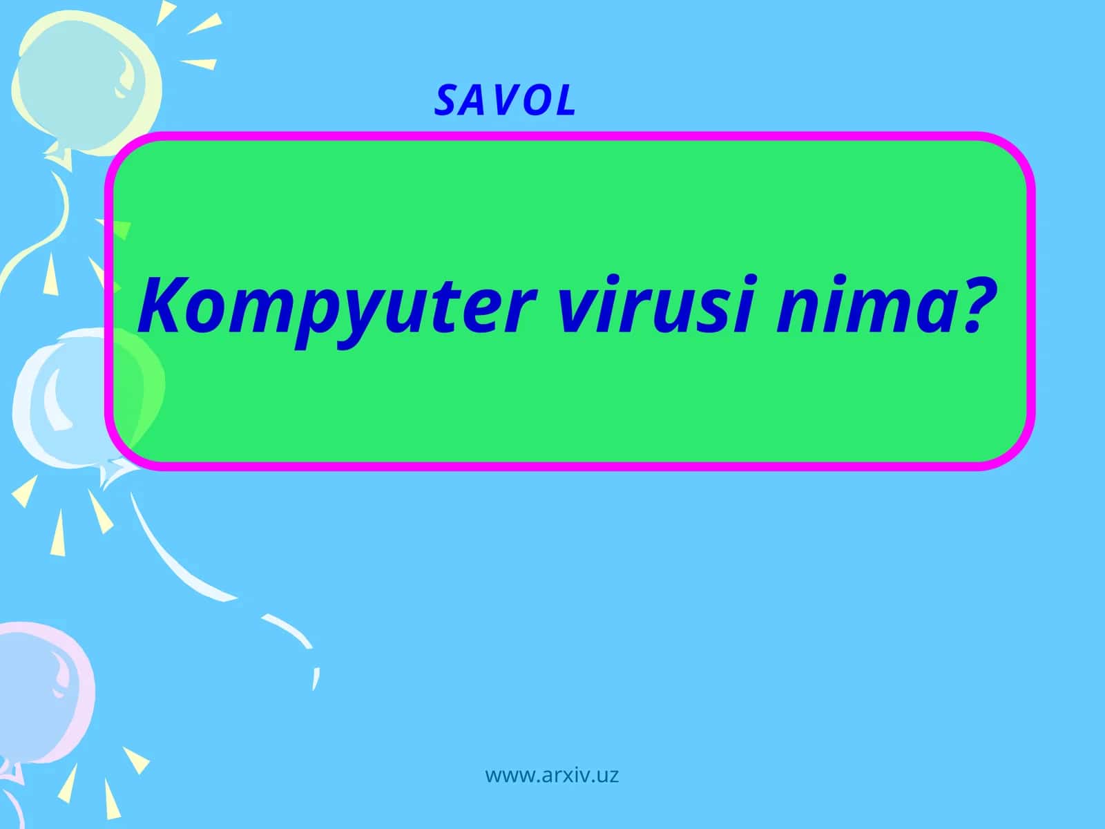 Kompyutervirusi 1
