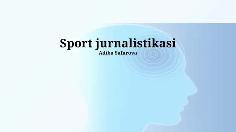 Sport jurnalistikasi 1